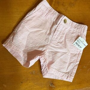 Janie & Jack 6-12M Pink Striped Shorts